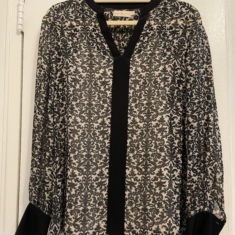 Tory Burch silk tunic blouse